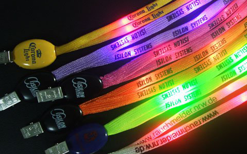 Blinkende LED-Lanyards