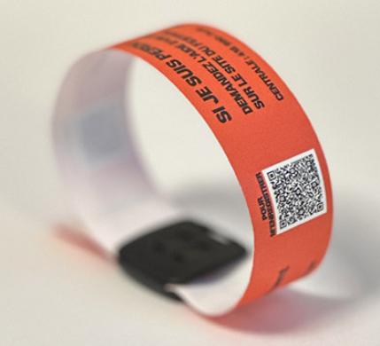 Gjenlukkbart syntetisk armbånd