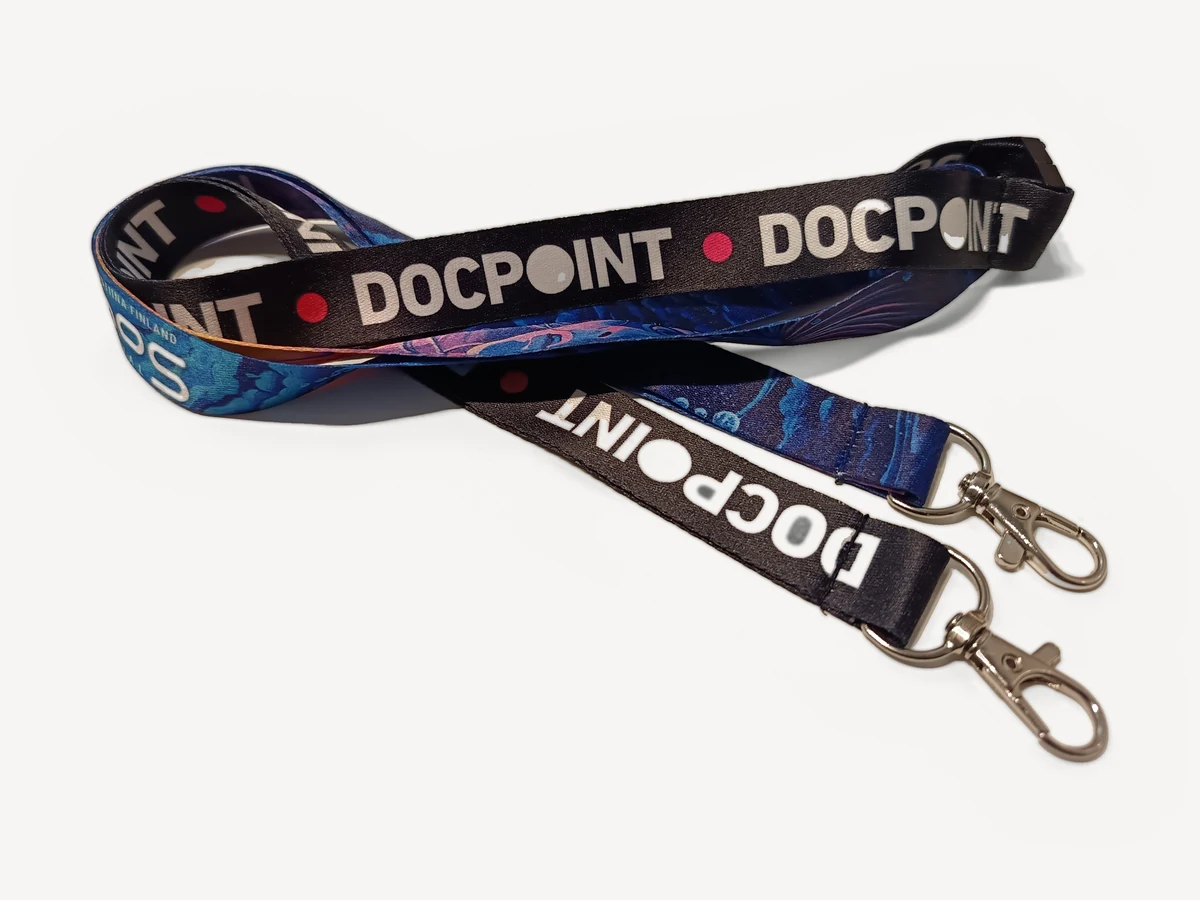 Glattes Polyester-Lanyard
