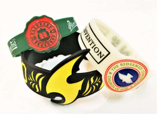 Custom-Shaped Silicone Wristband